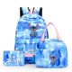 thumbnail image 1 of 3Pcs Disney Lilo Stitch Colorful Backpack Set for Girl Boy Student Teenager Rucksack Women Casual School Bags with Lunch Bags, 1 of 4