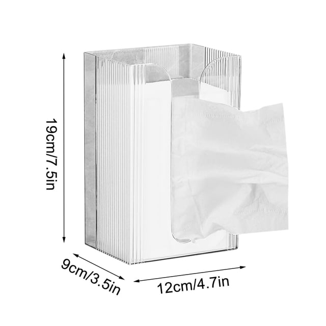 Wall Mounted Tissue Box Bathroom Inverted Multifunctional Paper Drawer Paper Towel Face Towel Storage Box