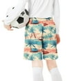 thumbnail image 3 of Fancifize Boys Tropical Casual Shorts, Stretchy Waist Casual Summer Pants for Beach Party & Daily Wear (Ages 7-14), 3 of 6
