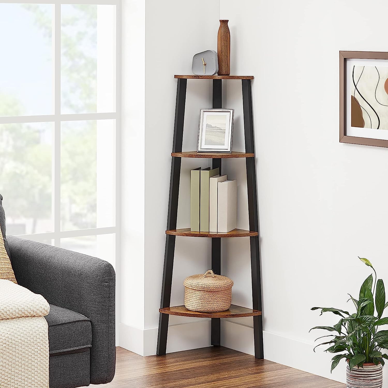 Casual Home 5-Shelf Ladder Bookcase-Espresso | Shop Premium Outlets