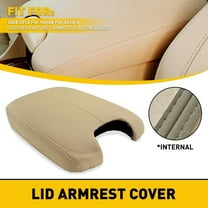 Car Center Console Armrest Cover For Honda For Accord 2008-2012 Leather Center Console Lid Armrest Cover Beige