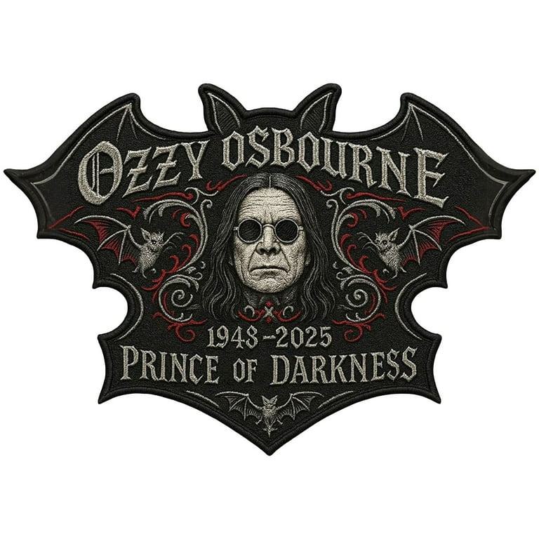 Ozzy Osbourne 1948–2025 Memorial Patch& Badge, Limited