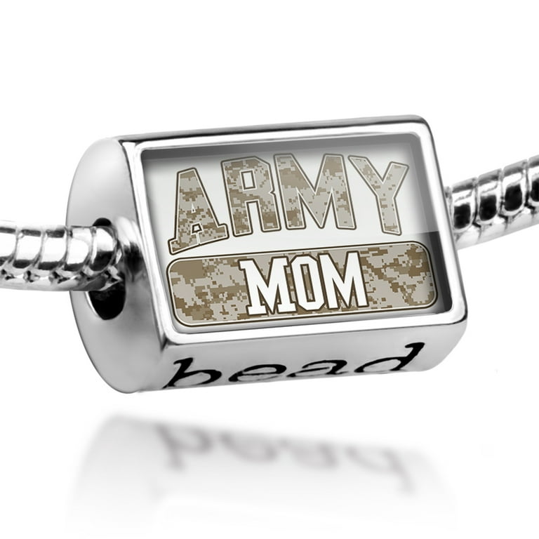 Army mom shop charm bracelet