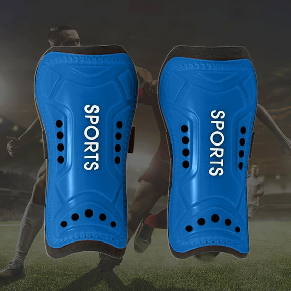 ZZkhGO Football Shin Guards, Children's Double Strap Leg Pads, Lightweight Protective Gear