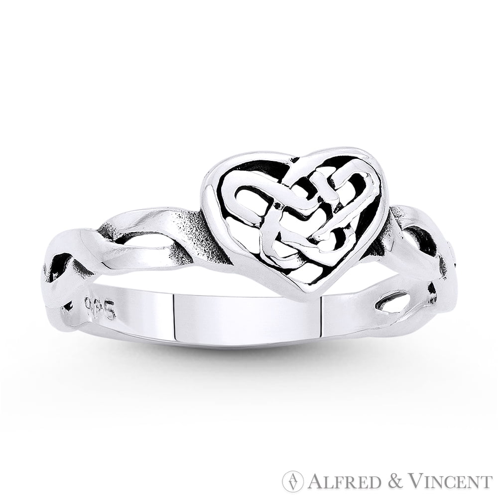 Heart Key Pendant .925 Sterling Silver Triquetra Trinity Promise Symbol Charm Heart Key Pendant .925 Sterling Silver Triquetra Trinity Promise Symbol Charm