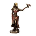 thumbnail image 1 of Estatuilla de resina de diosa con estatua de halcón, 15 cm, mitológica, 1 of 2