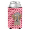 thumbnail image 1 of ""Caroline'S Treasures Lata O Abrazador De Botellas Con Corazones De Perro Salchicha De Pelo Duro Multicolor"", 1 of 1