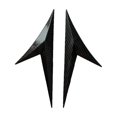 thumbnail image 2 of Pack Carbon Fiber Look Wing Badge Sticker Decal Car Body Side Fender Decoration -, 2 of 4
