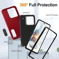 thumbnail image 4 of For Motorola Moto G Play 2025 Case, Moto G Play 2025 Phone Case With Built In Kickstand, Shockproof/Dustproof/Drop Proof Heavy Duty Military-Grade Rugged Protective Cover For Moto G Play 2025,Red, 4 of 9