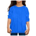 thumbnail image 3 of Toddler Long Sleeve Shirt Girls Tee Shirts Crewneck Tee Tops Kids Collar Print Boys Fall Shirts for Girls Size 10-11 Years, 3 of 3