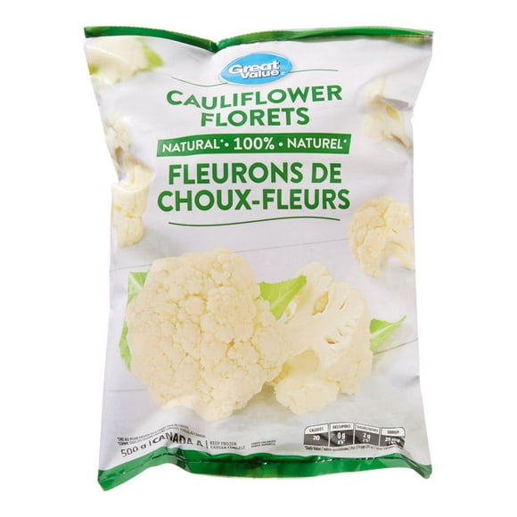 Great Value Cauliflower Florets, 500 g