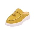 thumbnail image 2 of Miluxas Women's Soft Walking Platform Mule, Casual Slip-On Shoes, Lightweight, Comfortable, Stylish Everyday Footwear Yellow 9.5(43), 2 of 7