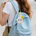 thumbnail image 5 of Little Ghost Backpack Pendant-Halloween Decorations-White Bag Charm Cute Multicolored Plush Keychain for Handbags Backpacks Purse Keychain Accessories, 5 of 6