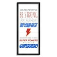 thumbnail image 2 of Stupell Industries Superheroes Do Their Best Phrase Thunderbolt Symbol ,13 x 30, Design by Anna Quach, 2 of 5