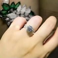 thumbnail image 5 of K-KED Gorgeous Cubic Zircon 925 Silver Filled Rings Women Wedding Delicate Jewelry Sz 6-10-7, 5 of 6