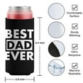 thumbnail image 4 of 2 Pcak Can Cooler Sleeves Insulated Collapsible Beer Sleeve Best Dad Ever Soda Beer Can Covers for Bulk for Soda, 4 of 4