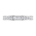 thumbnail image 3 of 1/2 Carat Channel Set Diamond Wedding Band Ring in 14K White Gold (Ring Size 10), 3 of 6