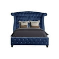 thumbnail image 3 of Sophia Full 4 Pc Vanity Upholstery Bedroom Set Made With Wood in Blue, 3 of 15