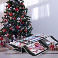 thumbnail image 5 of Hearth & Harbor Wrapping Paper Storage Container, Christmas Gift Wrap Storage Organizer with Interior Pockets - Fits Up to 22 Rolls of 40", Black, 5 of 7