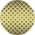 thumbnail image 1 of Ahgly Company Indoor Round Patterned Oak Brown Area Rugs, 7' Round, 1 of 1