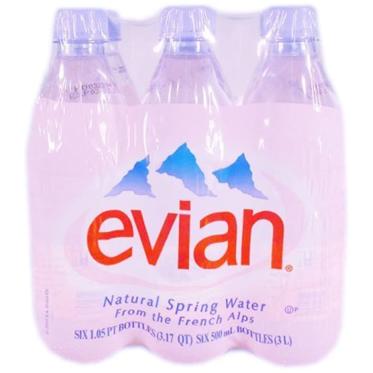 Evian, Water Spring, 50.7 Fl Oz, 12 Pack