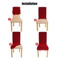 thumbnail image 3 of INFINITY COLLECTION Spandex Fabric Stretchable Elastic Slipcovers for Chairs Protector Cover Removable Washable for Dining, Kitchen, Party, Hotel, Restaurant, 3 of 4