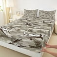 thumbnail image 3 of Homewish Camouflage Plane Twin Sheet Sets 3pcs for Female Men Adults,Transportation Theme Twin Fitted Sheet Microfiber,Abstract Camo Breathable Flat Sheet,Luxury Bedroom Decor, 3 of 7