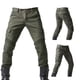 thumbnail image 3 of Minnieouse Pantalones vaqueros transpirables para montar, cómodos y elegantes, para motocicleta, pantalones protectores, pantalones vaqueros, Prendas para la parte inferior del cuerpo JES-26 Verde S, 3 of 5
