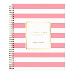 Day Designer Academic Daily/Monthly New Pink Stripe Planner, 8