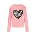 thumbnail image 6 of Women's Valentine's Day Sweatshirts Fashion Print Shirt Round Neck Long Sleeve Blouses Pullover Casual Sweatshirt Top, 6 of 8