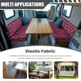 thumbnail image 3 of Yuyamidu Pink Leopard Print RV Dinette Cushion Covers Elastic Camper Cushion Slipcovers Fashion Camper Couch Covers Protector Include 1 Bench Cover and 1 Backrest Cover, 3 of 7