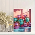 thumbnail image 2 of UXIEQU 12x16 Inch Emerald Green Disco Balls Canvas Wall Art Maximalist Home Decor, 2 of 8