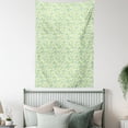 thumbnail image 4 of Green and White Tapestry, Watercolor Style Leaves Plants Ecology Environment Theme, Wall Hanging for Bedroom Living Room Dorm Decor, 40W X 60L Inches, Lime Green and Yellow Green, by Ambesonne, 4 of 5