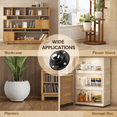 thumbnail image 5 of ChrumpTon 8 Pack Self-Adhesive Caster Wheels, 1" Mini Swivel Rollers, 360° Rotating Furniture Movers for Small Appliances, Storage Bins, Trash Cans & More (Black), 5 of 6