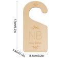 thumbnail image 5 of SDFGTstore Baby Clothes Hangers with Size Markers Wood Children's Clothing Hanger Nursery Wardrobe Size Organizers for Newborns, 5 of 9