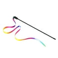 thumbnail image 3 of 4PCS Rainbow Cat Wand Plastic Fun Creative Cat Teaser Toy Kitten Interactive Toy, 3 of 10