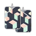 thumbnail image 7 of Yayeee Pot Holders Kitchen Heat Resistant with Pocket 7"x9.8" Cotton Oven Cooking Hot Pads, Black Cubes, 7 of 7