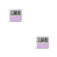 thumbnail image 3 of Cateissary Termómetro de habitación Digital ℃/℉ Higrómetro electrónico Temperatura de plástico Medidor de humedad Escritorio Colgante Violeta 2Conjunto, 3 of 6
