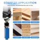 thumbnail image 5 of 10PCS Router Bits, Including 4 Flush Trim Router Bits 1/4 Shank, 5 of 5