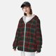 thumbnail image 3 of Fotbe Tartan Plaid Chaqueta con Protección Solar UPF 50+ para Hombre y Mujer, Camisa con Capucha y Bolsillos-XX-Large, 3 of 7