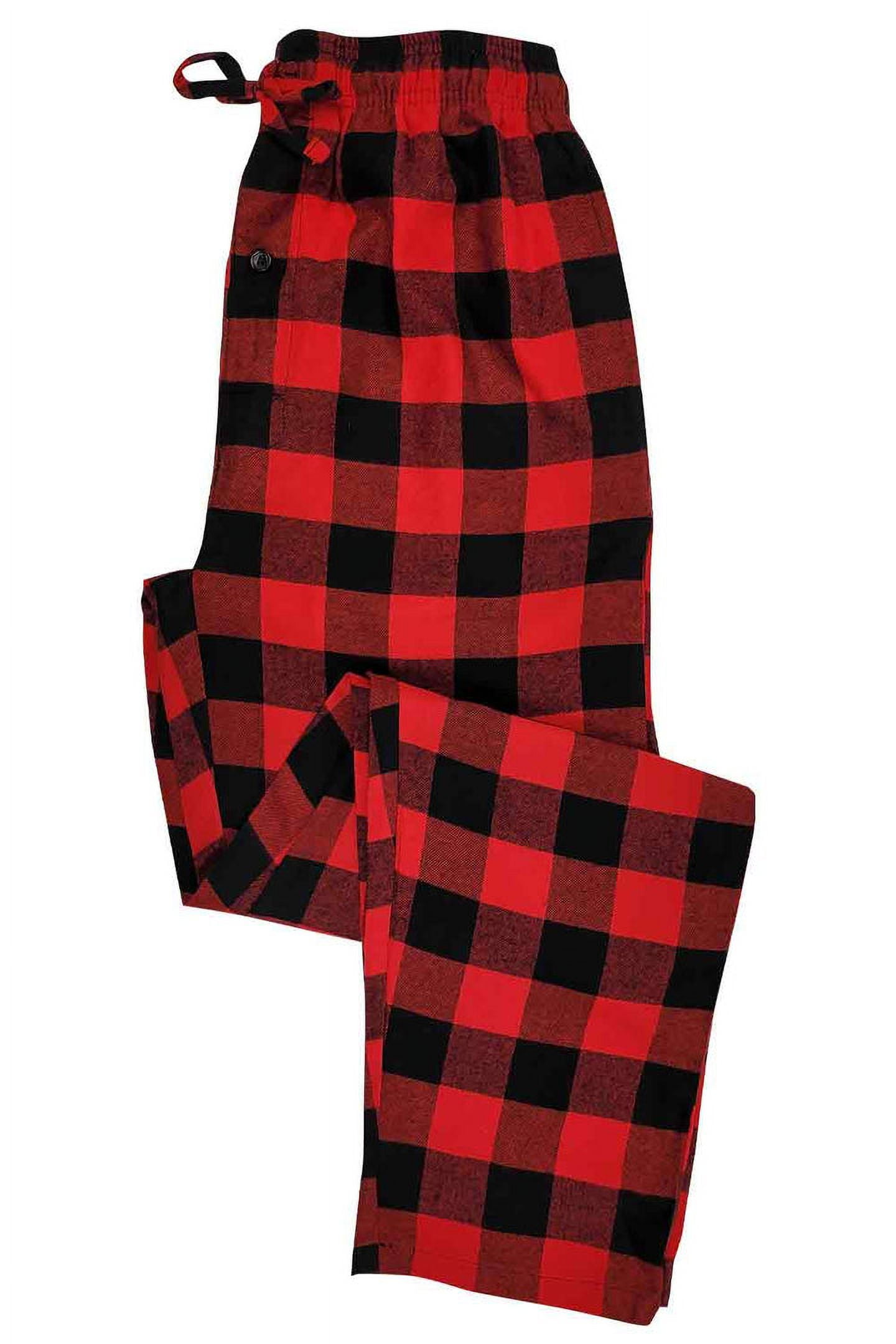 Wondershop red black Buffalo Plaid check men's pajama pants bottoms size  4XL