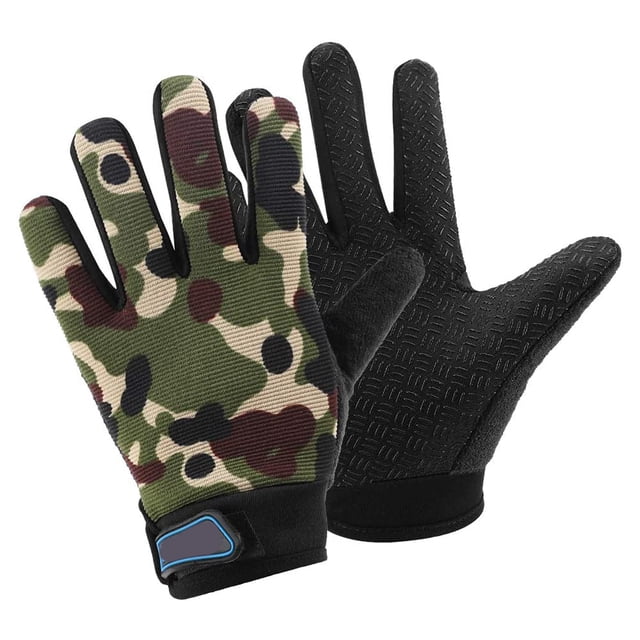 Guantes de ciclismo para niños Sin clip Guantes deportivos para niños Guantes transpirables para montar en bicicleta para pesca Ciclismo Escalada Deportes al aire libre
