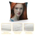thumbnail image 4 of Rose Leslie - Pillow Cover Case Oatmeal, 4 of 5
