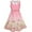 Pink, variant on Girls Dress White Collar Floral Princess Birthday Sundress 5