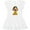 AA-White, variant on Inktastic Big Sister Superhero Girls Toddler Dress