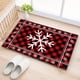 thumbnail image 4 of Alfombra Navideña de Terciopelo Cristal con Diseño de Cuernos, Serie Cuadros Navideños | Alfombrilla Antideslizante para Baño | Material Aterciopelado Rojo | 40 Cm X 60 Cm | Decoración y Regalo de Na, 4 of 6