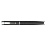 Parker Im Premium Roller Ball Pen, Stick, Fine 0.7 Mm, Black Ink, Black/chrome Barrel | Bundle of 5 Each