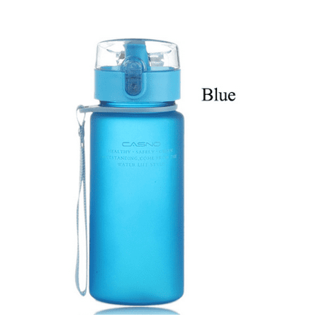 

Livesture Scrub sports cup plastic hand cup female creative portable student cup with lid kettle space cup Blue 560ml grinding sand
