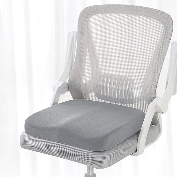 Cojín cuadrado de espuma viscoelástica antimisiles, ideal para todas las estaciones, perfecto para la oficina, el coche o como cojín para los glúteos o para sillas. También sirve como cojín de poliést