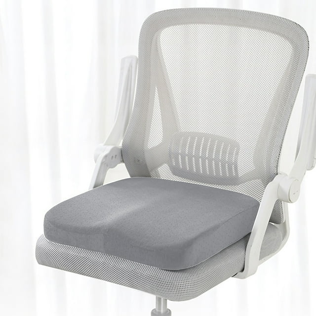 Square Memory Foam Seat Cushion | Slow Rebound Antimissile Padding | Non-Slip Polyester Cover | All-Season Office Car Chair Cushion | Comfortable Buttocks Support for Dining Relaxing